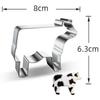 1pcs Patisserie Reposteria Cow Cattle Cookie Cutter Fondant Cake Decor Tool Plaste Mould Cupcake Toppers Metal Biscuit Mold