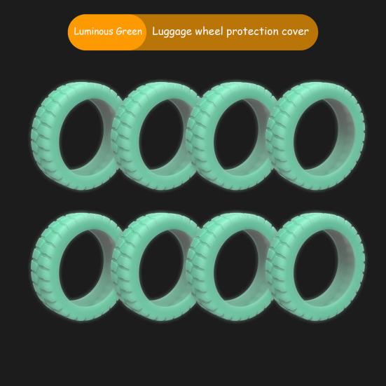 8 шт. Силиконовый чехол на колеса багажа, шумоподавление без царапин, 8-спиннер, колеса для ручной клади, защитный чехол для колес, аксессуары для дорожного багажа
