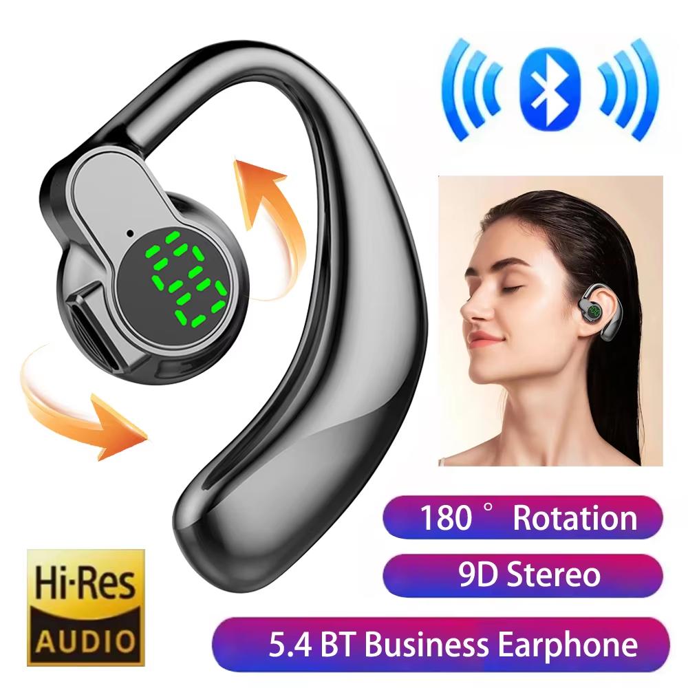 BT5.4 Bone Conduction Wireless Bluetooth Headphones Earphones With Microphone Handsfree Noise Canceling Headset