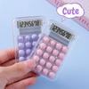 Transparent Cute Mini Pocket Calculator Battery 8-digit Kids Portable Stationery Calculator Student Gifts Office School Supplies