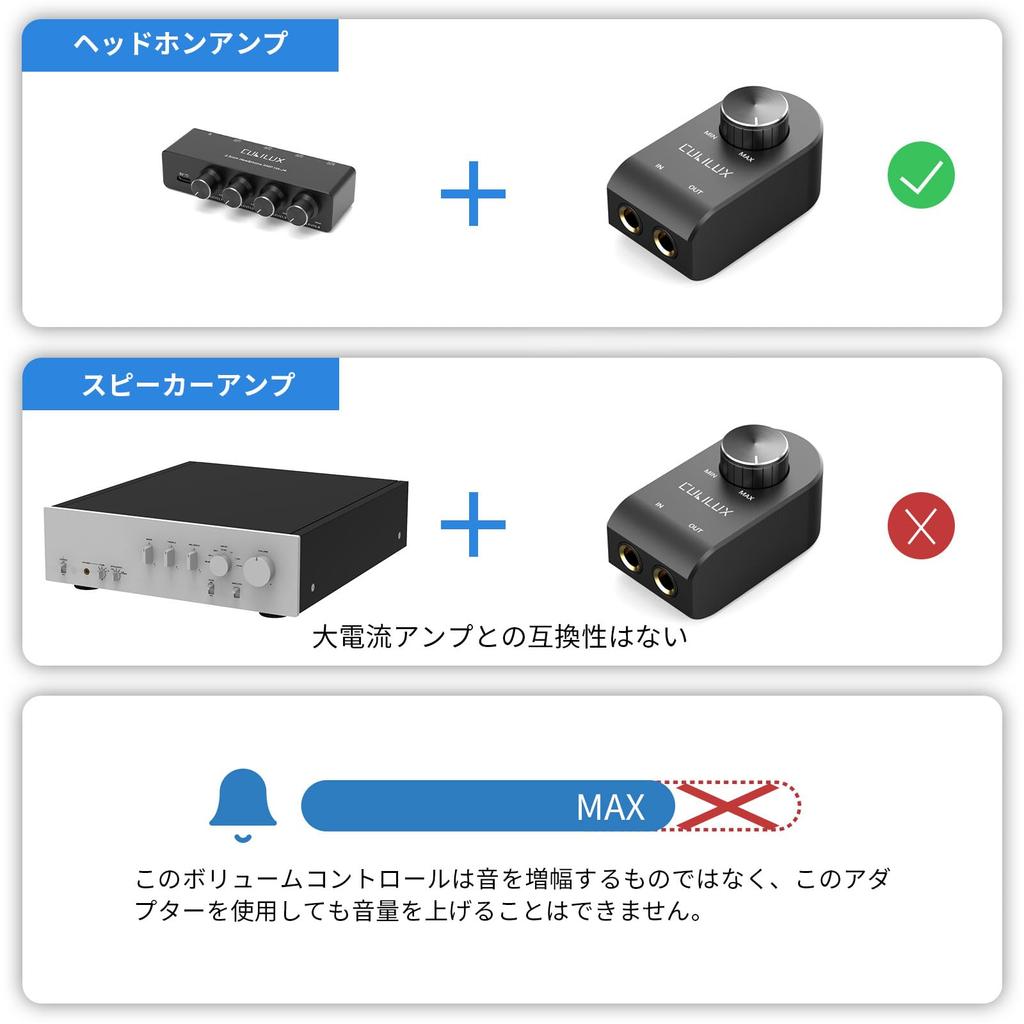 Cubilux Volume Volume Attenuator Speaker Volume Instruments Audio Volume Controller 6.35mm Adjuster, Attenuator, Guitar, Instrument, Controller,