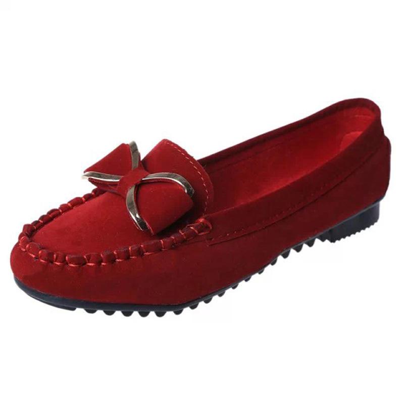 Elegant Butterfly-Knot Comfortable Suede Loafers Boat Shoes Comfort Slip-On Casual Walking Flats