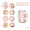 500Pcs/Roll Q Sweet Kitty Kids Rewards Stickers - DIY Scrapbooks Album Decor Sealing Label Decals