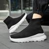 2025 Couple Shoes New Fly-woven Socks Shoes Breathable and Lightweight One-pedal Mesh Shoes Casual Sports Shoes