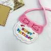Pet Supplies Birthday Hat Decoration Bibs Cat Bibs Atmosphere Accessories Letter Embroidery Clothing