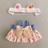 Multicolor Doll Clothes Accessories Hairband Suspender Toy Cap Dress Suit  Cotton Stuffed Doll