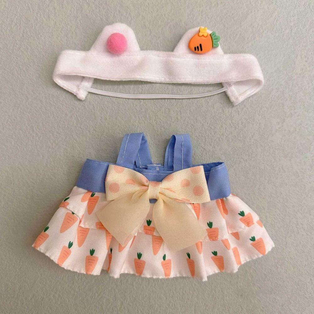 Multicolor Doll Clothes Accessories Hairband Suspender Toy Cap Dress Suit Cotton Stuffed Doll