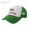 Mesh Cap Hat Comoros Letter Flag Emblem Trucker for Unisex WoUnisex Born All the People Retro Baseball Caps Cool