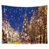 Christmas Decoration Tapestry Snowflake Santa Claus Room Decoration Fireplace Tapestry Gift Christmas Wall Decoration Home