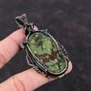 Dragon Bloodstone Pendant Copper Wire Wrapped Gemstone Pendant Bloodstone Jewelry Handmade Designer Pendant Copper Wire Jewelry Gift For Her