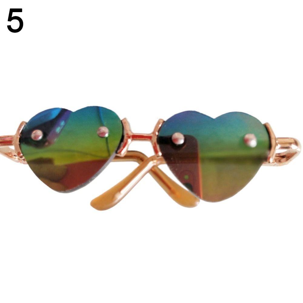 For 1/31/4 BJD Accessories Cute Heart Frame Plush Doll Eyeglasses Glasses Clothes For 10/15cm Dolls