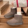 Women's Flat Snow Boots Winter New Suede Sleeve Non-slip Wear-resistant Comfortable Short Cotton Boots