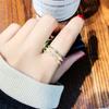 Ins Tide Adjustable Stainless Steel Rings For Women Simple Temperament Engagement Wedding Rings Fashion Jewelry Wholesale 2022
