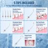 Dental Oral Irrigator Water Flosser Thread Teeth Pick Mouth Washing Machine 5 Nozzels 3 Modes USB Rechargeable 300ml TankDental