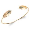 [R5755] - Gold Plated Bracelet 'Cleopatra' Blue Gold - 58 Mm 20x9 Mm