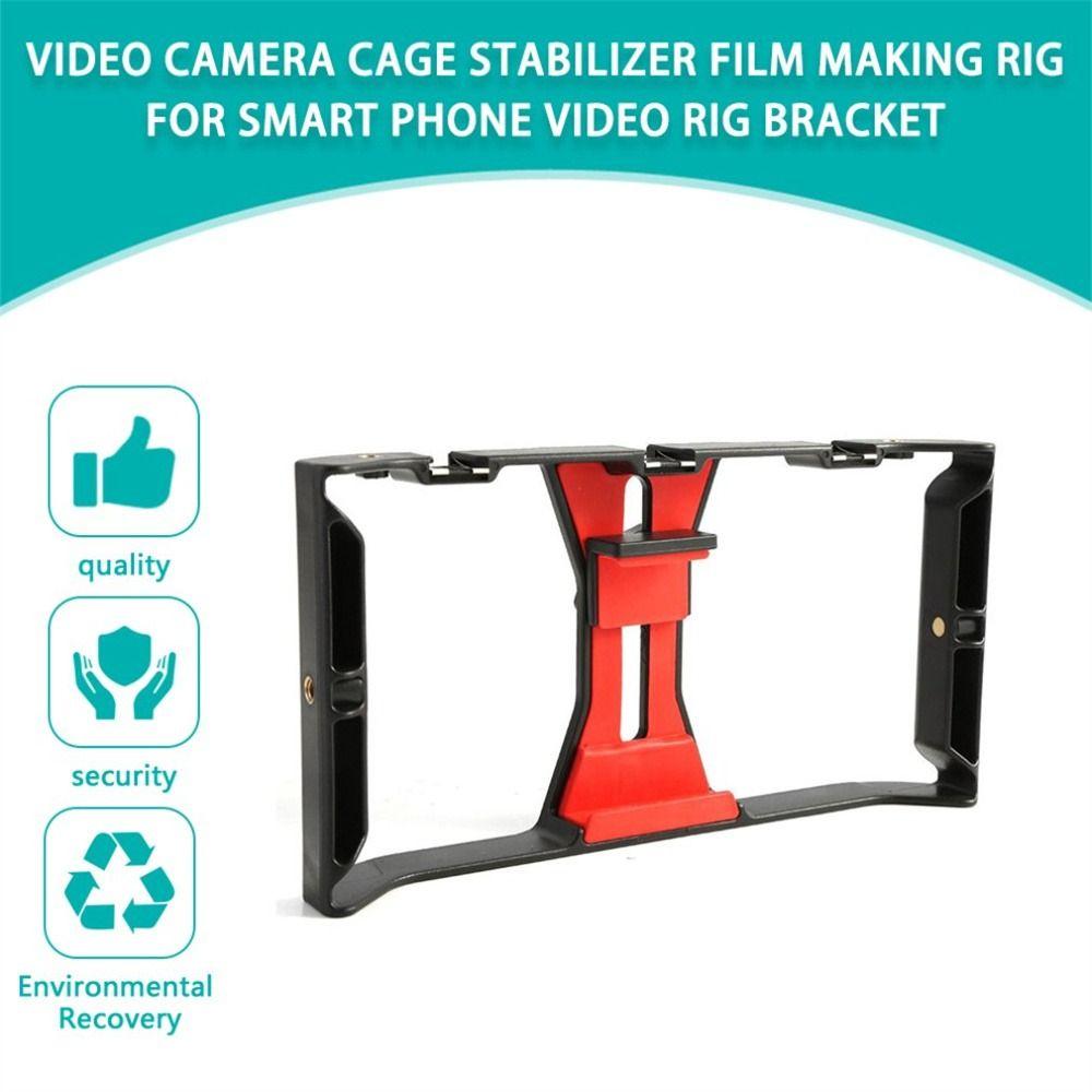 Hand Grip For Smart Phone Video Camera Cage Film Making Rig Smartphone Video Rig Cage Stabilizer