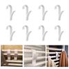 10pcs High Quality Hanger For Heated Towel Radiator Rail Bath Hook Holder Clothes Hanger Percha Plegable Scarf Hanger White WBL