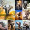 DIY Elephant 5D Diamond Painting Full Round Drill Animal Diamont Embroidery Cross Stitch Kits Mosaic Home Decor Wall Art