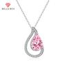 Drop Shaped Pendant Necklace Multiple Colour Fashion Wedding Engagement Jewelry
