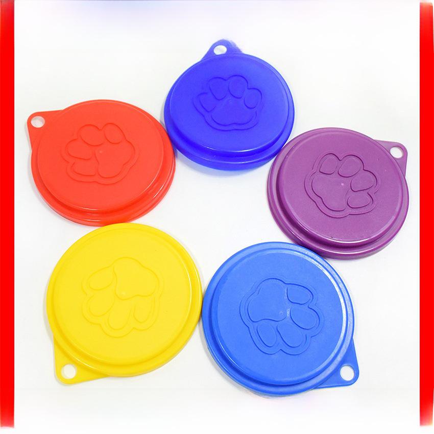 "Three-in-One Self-Sealing Pet Food Lid for Dog and Cat Bowls"