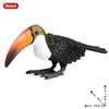 Oenux Bird Nest Animals Peacock Parrot Trogon Hornbill Owl Model PVC Action Figures Big Garden Decoration Cute Kids Toy Gift