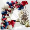 Royal Blue Red White and Blue Balloons Arch Kit DIY Garland Kit Men