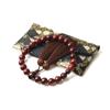 Prayer Beads for 13mm Natural Stone 16mm Beads Bag Nishijin Prayer Natural Natural Informal Prayer Prayer Beads Genuine Tiger Eye Brown Quartz Stone