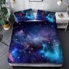 3D Space Planet Bedding Set Romantic Starry Sky Quilt Cover Pillowcase 2/3pcs Men's Teenagers Space Fan Cover Gift