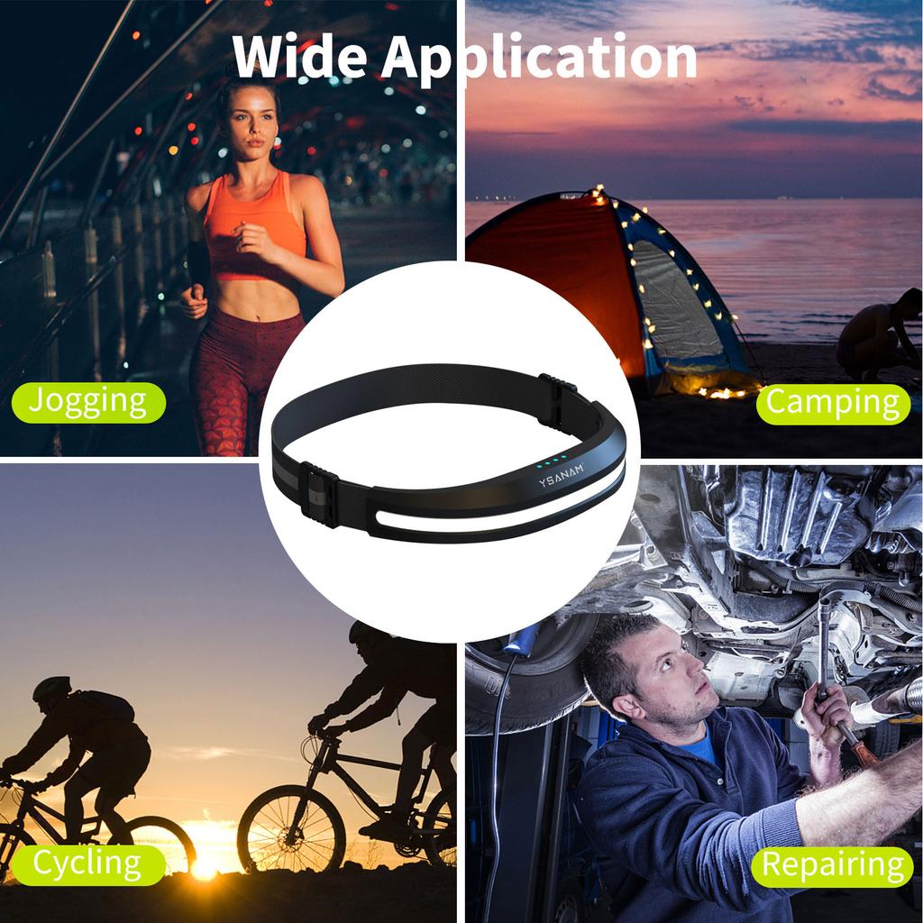 Sensor COB Headlights USB Charging Emergency Lights Multi-Function Lights #gib