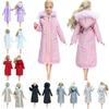 Winter Long Coat for Barbie Doll Hoodies 1/6 12 Inch Dolls Clothes Girl Toy