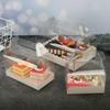12pcs Transparent Hand-held Packaging Boxes Mousse Cake Baking Pastry Box The Cheapest Item Packaging Box Wedding Decoration Gift Box