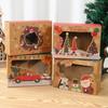 Christmas Candy Box Dessert Box Cake Box Window Cookie Box Gingerbread Box Merry Christmas Decoration for Home 2025 Navidad