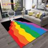 Colour Rainbow 3D Illusion Vision HD Carpet Rug for Home Living Room Bedroom Sofa Doormat Decor,kids Area Rug Non-slip Floor Mat