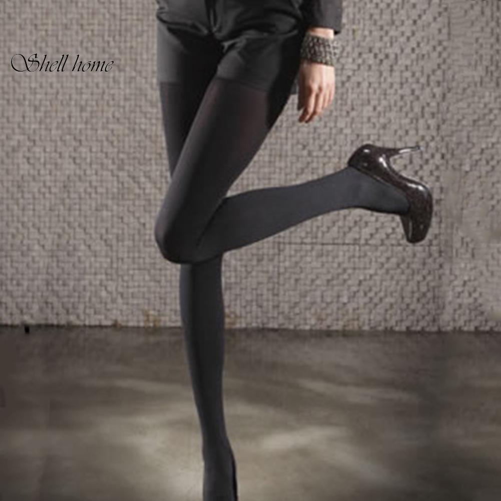 Stretch Sexy Ninth Warm Lady Footed Pantyhose Solid ColorLeggings
