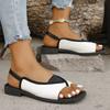 High Quality Fashion Women's Shoes Flip Flop Women's Flat Shoes Buckle Low Heel Back Travel Strap Rubber Sole Sandals