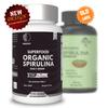 Organic Spirulina Capsules, 1000mg Per Serving, Superfoods Weight Loss Burner