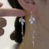 Leaf Tassel Earrings Drop Earrings for Women
