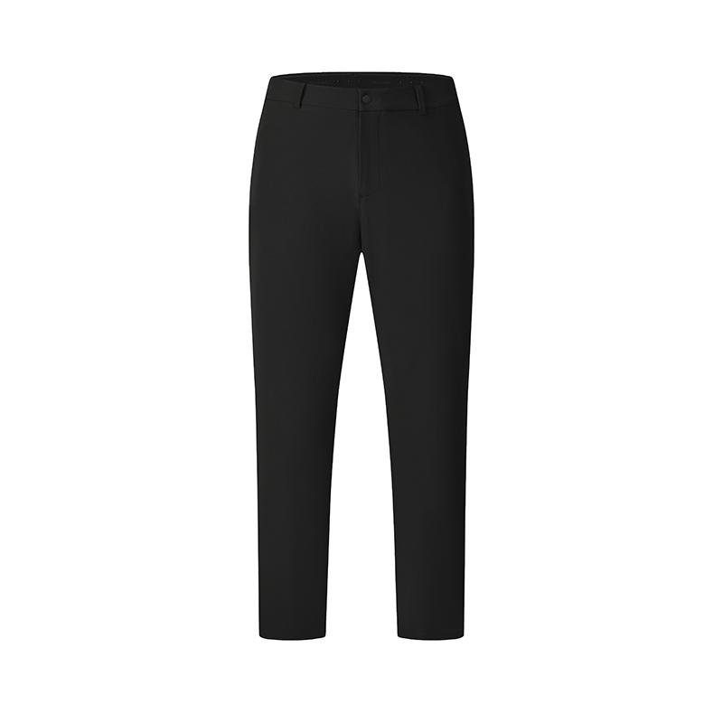 Fila Golf Series Casual Classic Versatile Simple Comfortable Straight Leg Knit Sports Pants Men Bottoms A11M535809F-BK