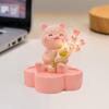 Kawaii Little Cat Tulip Night Light Cartoon Animal Bouquet Sculpture  Bedroom