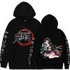 Anime Demon Slayer Akaza Hoodies Sweatshirt Graphic Fashion Cosplay Sudadera Harajuku Streetwear Y2K Pullover Hoodies