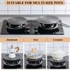 Gas Stove Simmer Plate with Anti-Scalding Handle Quick Heating Round Heat Diffuser Cookware Protection Accessories