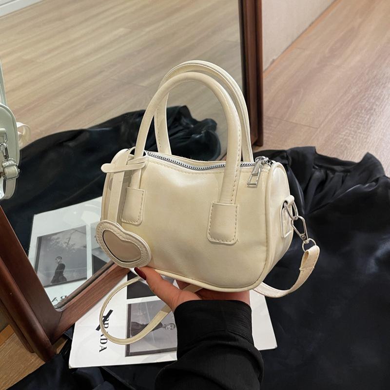 Solid Color Fashion Texture Handbag Spring Versatile Shoulder Messenger Bag Temperament Small Square Bag Women