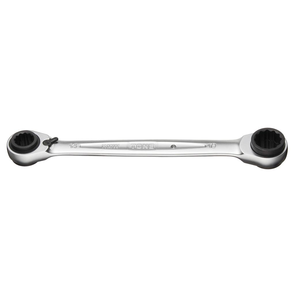 TONE 4WAY Ratchet Box Wrench Width Across Flats 14 X 17 X 18 X 19 Mm HPRMW-1419