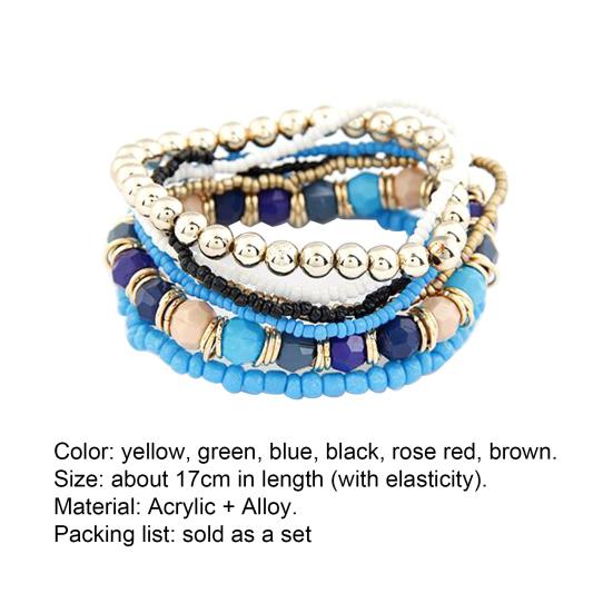 Portable Bracelet Bohemian Multicolor Jewelry Gift