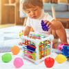 Baby Montessori Sensory Toys Shape Sorter Cube Baby Toys with Colorful Fruits Activity Learning Fine Motor Skill for 1 Year Old