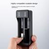 2/4 Slots Universal Battery Charger for 18650 18500 16340 14500 26650 Rechargeable Lithium Battery USB Charging Adapter AVE