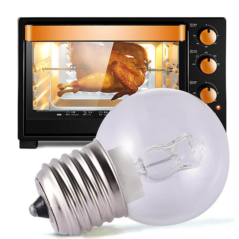 1Pc E27 40W Oven Lamp Light Microwave Oven Bulbs 220V High Temperature Resistant 500 Degree For Display Cabinet Light Bulb