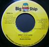 7inch Record BLACK RYNO - Don't Stop Wine NONE Big Ship Jamaica Reggae, Ska & Dub Used