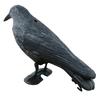 Plastic Simulated Crow Decoy Garden Bird Scarer Mice Pest Control Deterrent