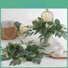 Wreath Leaf Candle Base With Polyester Material For Party And Home Styling